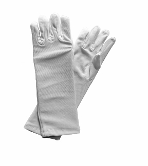 Girl's Long White Dress Up Gloves